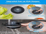 Upgraded 3 in 1 Bathroom & Kitchen Sink Drain Strainer V1258-DP02-C-817