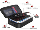 Document Organizer Storage Bag with Combination Lock Travel Folder Documents Passport Holder V1189-WXF-260203-00403