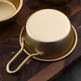Aluminum Rice Wine Bowls Golden Korean Style for Kitchen Use 4Pcs V1192-AZ-W-25520