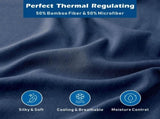 4 Piece Hotel Bamboo Cooling Sheet Set -Ultra Soft 2000TC Breathable Bed Sheets Set with 37 V1317-ZXW9-AUQ-4JT-NV