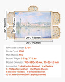 VEVOR 1000 Piece Puzzle Board with Drawer Cover Portable Wooden Jigsaw 74x53cm V952-ZMPTB1000JXWRZDYS001V0