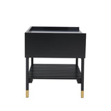 ALCONA Night Stand In Matte Black V369-AC5001