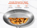 Tri-Ply Stainless Steel Frying Pan, 3 Piece , Cooking Skillet with Heat-Resistant V952-BXGCGSJTBXG8CNBK6001V0