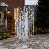 Christabelle Silver Willow Tree 180cm Christmas Display Warm White LED Lights Flexible Branches 112_MHA618