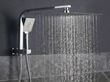 12" Rain Shower Head Set with 3-Mode Handheld Brass High Pressure WELS Chrome SHOWER-B-B2-SQ-12-SI
