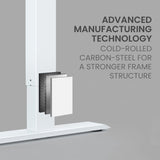 FORTIA 145W x 60D x 85D Dual-Motor 80kg Load Adjustable Sit-Stand Up R-Hand Sided Corner Desk V219-ADKCORFOR2WB