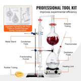 Essential Oil Distillation, 2000ml Distillation Apparatus, 3.3 Boro Lab Glassware Distillation V952-JYTQBLZZJPDJMWNR6V3