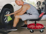Rolling Garage Stool 300LBS Adjustable Mechanic Work Shop Seat w/Casters V952-HKYSCLWXDC6QRMFLIV0