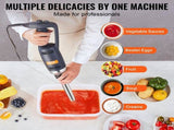 Commercial Immersion Blender, 350W Heavy Duty Hand Mixer, 12 inch Stepless Variable Speed Mixer with V952-ZXSCJBQ350WBFMXPAV3