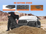2PCS Traction Boards with PP for Mud Snow Sand Storage Bag Long Black V952-QCTKBZBS2JZZYHDQZV0