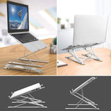 Portable Adjustable Laptop Stand Foldable Desktop Tripod Tray Anti-skid Pad Double Layer V255-LAPTOP-STAND-DOUBLE
