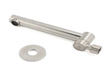 Brushed Nickel Round Basin Wall Mounted Faucet Outlet 180 Swivel Vanity Bathtub Spout V1233-SP603BS