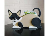 Flower Pot Cat Shape PVC Plant Pot - B V1263-JX-946