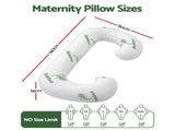 Giselle Bedding Pregnancy Pillow for Side Sleepers C-Shaped Body Pillow with Bamboo Fiber Cover, PILLOW-MAT-C-BAM