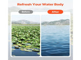24 in Aquatic Weed Rake, 8.7 in Double Sided Lake Weed Rake, Pond Weeds Cutter with 30ft Rope, Tie V952-SCPSSKPX30FTNC6UBV0