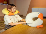 Japanese Anime Duck Plush Dolls Big Goose U Shaped Neck Pillow Cute Stuffed Animal Toy Travel Pillow V1294-YM0523-10321781