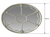 Martinique Fleur Round Wall Mirror 60cm V637-23747MIR