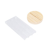 Coffee Capsule Holder Acrylic Bamboo Wood 48 Holes Rotatable Pod Rack Stand for Home V1294-YM0523-3113220037911