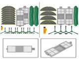 Replacement Parts Accessories Kit For Roomba 205 Roller Brush Filters Mop Pads B V1189-LWWAL-20260327-04686
