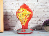 Colorful Painting Glass Bird Feeder Garden Courtyard Outdoor Hummingbirds Water Feeding ToolT1 V1294-YM0901-3111200116711