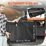 VEVOR Kitchen Table, One-piece Folding Portable Cook Station with A Carrying Bag, Aluminum V952-BJKYDCFHSBDSTYUGSV0