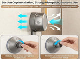 Triangle Shower Caddy, Corner Suction Cup Shower Shelf, No Drilling Bathroom Organizer, Heavy-Duty V1366-AZ2-W-11584