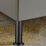 Adjustable Furniture Legs - 18-30 cm Height Metal Support Feet Set of 4 for Sofa Divan Cabinet Bed V1188-XY-L1011-0893
