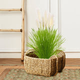 SOGA 2X 137cm Potted Tall Silk Fake Pampas Grass, Artificial Plants Reed Greenery Flowers, Home APLANTFH60211X2