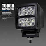 Flood60&deg LED-Worklight Search Light Additional Headlight for Ship Car SUV Truck Construction V1107-144-47209-BLK2