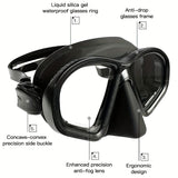 Professional adult small face free diving mask snorkeling mask box set, high-definition tempered V1102-HEQSJ-001