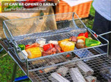 Universal Stainless Steel Rotisserie Grill French Fries Basket Fits for Any Gas Grill Raffle Drum V1192-AZ-W-6287