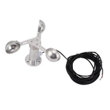 Aluminium Alloy Anemometers Wind Speed Monitoring Sensor 3 Cups Wind Speed Sensor Anemometer 03.8V V1294-YM0706-3111230214911