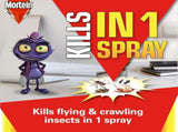 2 Packs of 2 300g Mortein Fast Knockdown Multi Insect Killer Surface Spray V563-9300701973445-2PACKS