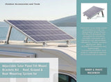 Adjustable Solar Panel Tilt Mount Brackets Kit Roof, Ground & Boat Mounting System for Secure V63-952361