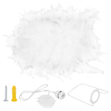 E27 Modern Feather Ceiling Light Pendant Lamp Shade Chandelier Home Bedroom Decor 110-240V V1294-YM0901-3119200163613
