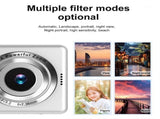 Digital Camera, 1080P HD Photography Supports Up To 48MP Electronic Stabilization 4X Digital CCD V1366-AZ2-W-12372