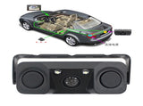 3-in-1 Car Reversing Camera & Parking Sensor System with Monitor - License Plate Frame Mount, V888-ELOSUNG35856
