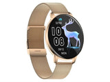 Smart Watch with Bluetooth Call and Sleep Monitor Fitness Tracker Watch-Gold V1263-JX-7663-2