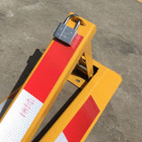 Triangle Lockable Parking Barrier Fold Down Vehicle Security Car Parking Lock Safety Reflective V891-CAR-PBTR-X1