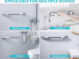 2 Pack Suction Grab Bars for Shower, No-Drill Removable Safety Handles for Bathtubs, Toilets and V1189-LC-AMZ-00258