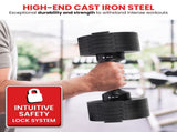 Powertrain Eon Dial Up 45KG Adjustable Dumbbell - Black DMB-B14-045-1