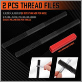48-Pieces SAE and Metric Thread Restorer Kit Fractional Metric Thread Restorer V465-95339