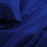Royal Comfort Vintage Washed 100 % Cotton Sheet Set Single - Royal Blue ABM-10002568