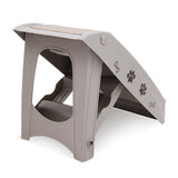 Furtastic Foldable Pet Stairs 50cm Dog Ladder Cat Ramp with Non-Slip Mat for Indoor and Outdoor PTS-EJE-433-GY