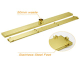 304 Stainless Steel 900mm Tile Insert Shower Grate Floor Drain 50mm Waste Outlet V1233-LGTI01900DG