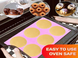 Cake Pan for Baking Mini 6 Cavity Mini Cake Pans Silicone Mold Bakeware Non Stick Blue Pink 4PCS V1192-AZ-W-31848