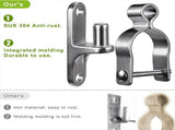 New 2-Pack Wall Mount Gate Hinge 1-3/8Inch Farm Hinge, 304 Stainless Steel Tube Fence V1369-AZ3-W-09256