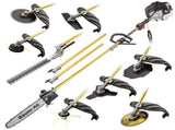 BAUMR-AG 65cc 9in1 Long Reach Garden Multi-tool, Pole Saw, Hedge & Line Trimmer, Brush Cutter, 12" V219-PLTL91BMRA9C2