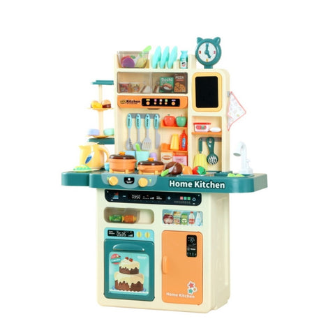 Keezi Kids Kitchen Pretend Play Set Cooking Sound Steam Light Function PLAY-KITCHEN-CFL