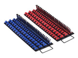 Portable Socket Organizer Tray, 2PCS Metric & SAE Socket Organizer Set Hold up to 160 Sockets, 1/4", V952-TTJBXSHL2JTG18ONMV0